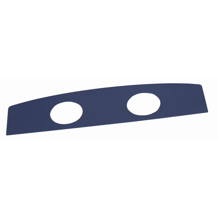 (image for) 67-68 COUPE UPHOLSTERED PACKAGE TRAY W/SPEAKER HOLES - LT BLUE - Click Image to Close