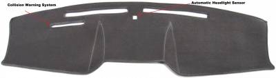 (image for) 2005-09 FRONT DASH CARE COVER - CARPETED BLACK - Click Image to Close