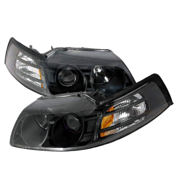 (image for) 99-04 HALO PROJECTOR HEADLIGHTS BLACK - Click Image to Close