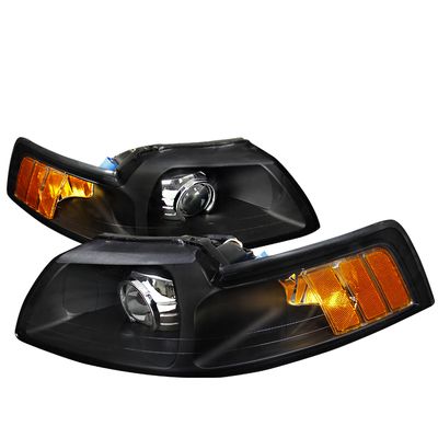 (image for) 99-04 PROJECTOR HEADLIGHTS BLACK - Click Image to Close