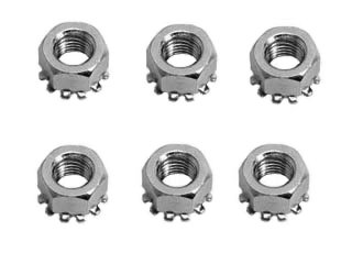 (image for) 65-66 FINE THREAD SHOCK TOWER NUTS - 6 PCS - Click Image to Close