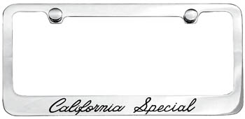 (image for) PLATE FRAME- CALIFORNIA SPECIAL - Click Image to Close