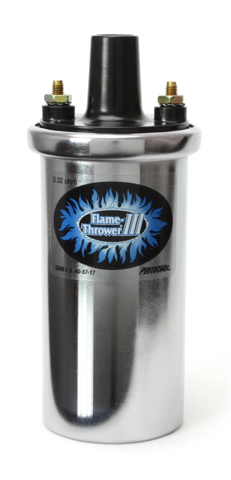 (image for) PERTRONIX FLAME-THROWER III COIL- OIL FILLED - CHROME - Click Image to Close