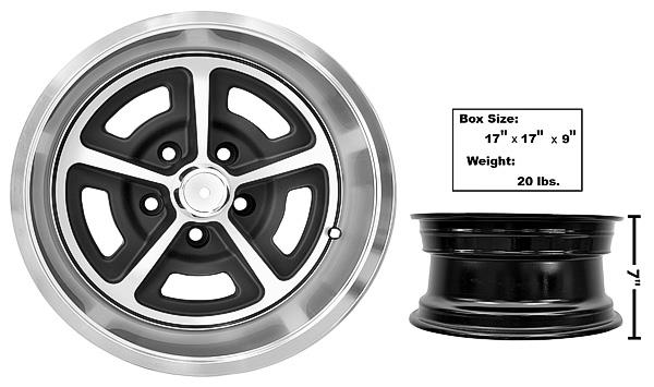(image for) 15 X 7 MAGNUM 500 - ALLOY WHEEL W/PLAIN CENTER - Click Image to Close
