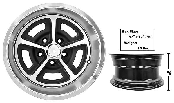 (image for) 15 X 8 MAGNUM 500 - ALLOY WHEEL W/PLAIN CENTER - Click Image to Close
