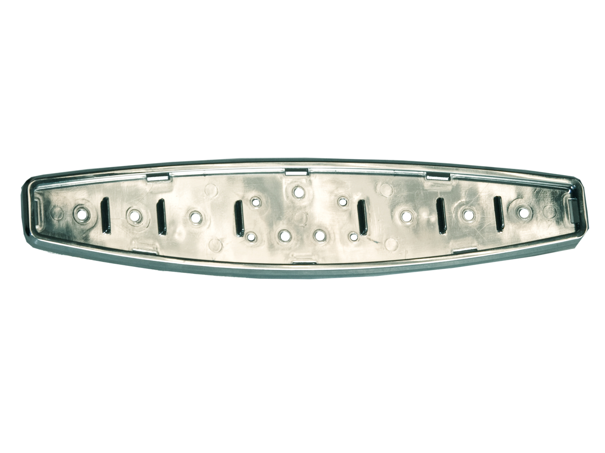 (image for) 68-69 STEERING WHEEL HORN PANEL BEZEL - CHROME - Click Image to Close
