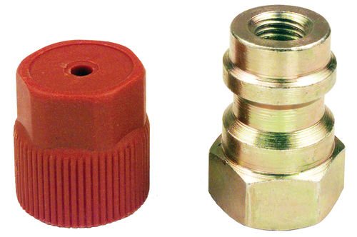 (image for) 134A FITTING - HIGH SIDE 1/4" 7/16-20 " x 16mm STRIAGHT RETROFIT
