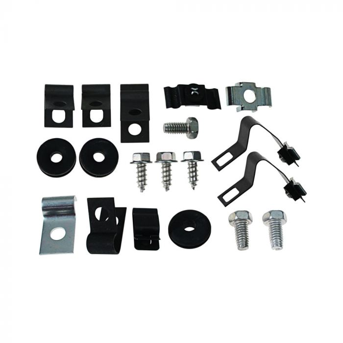(image for) 65-66 MUSTANG - BRAKE&FUEL LINE CLIP KIT, DRUM BRAKE 6 CYL - Click Image to Close