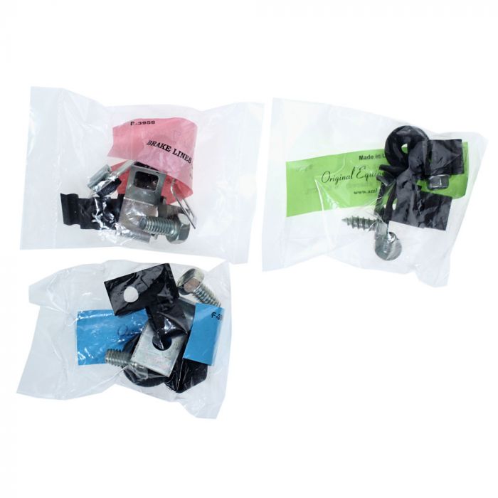 (image for) 65-66 MUSTANG / SHELBY - BRAKE & FUEL LINE CLIP KIT - Click Image to Close