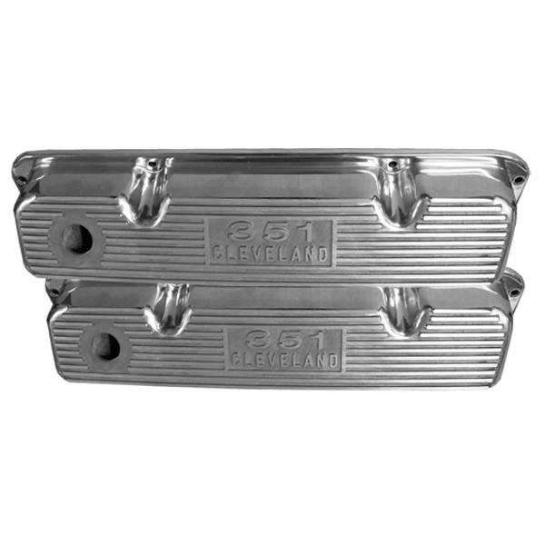 (image for) VALVE COVERS - 351C - POLISHED AL - Click Image to Close