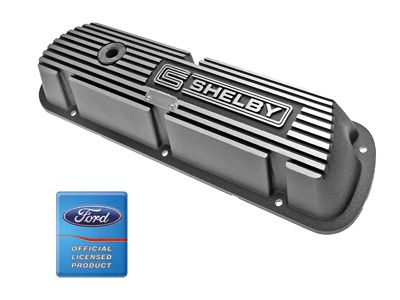 (image for) SHELBY ALUMINUM VALVE COVERS - BLACK - Click Image to Close