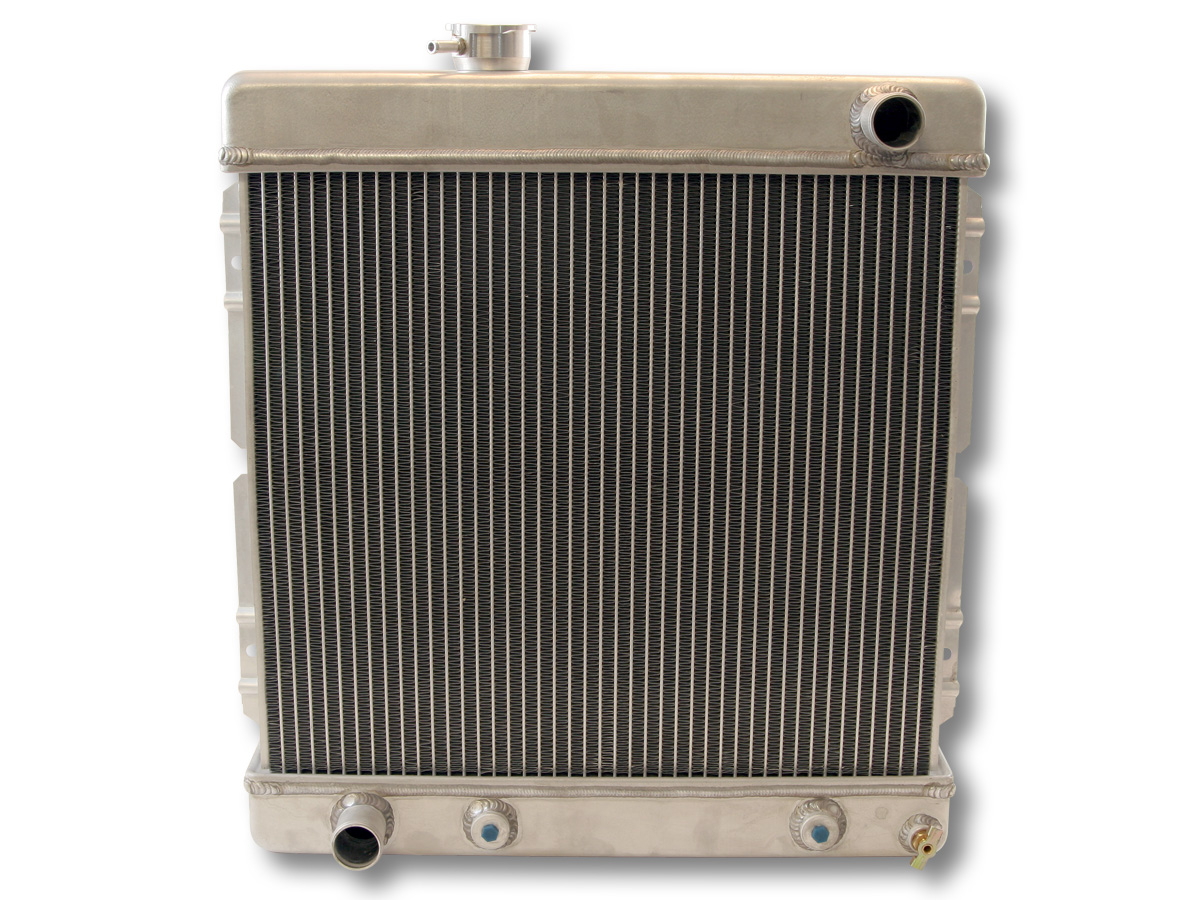 (image for) 64-66 6CYL ALUMINUM RADIATOR - 2ROW - Click Image to Close