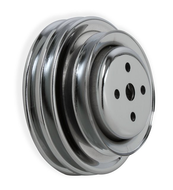 (image for) 66-69 CHROME WATER PUMP PULLEY - 3 GROOVE - Click Image to Close