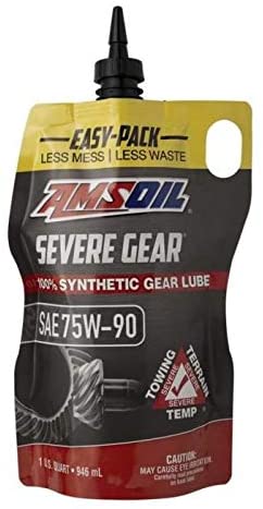 (image for) AMSOIL SEVERE GEAR OIL - 75W-90 - QUART - Click Image to Close