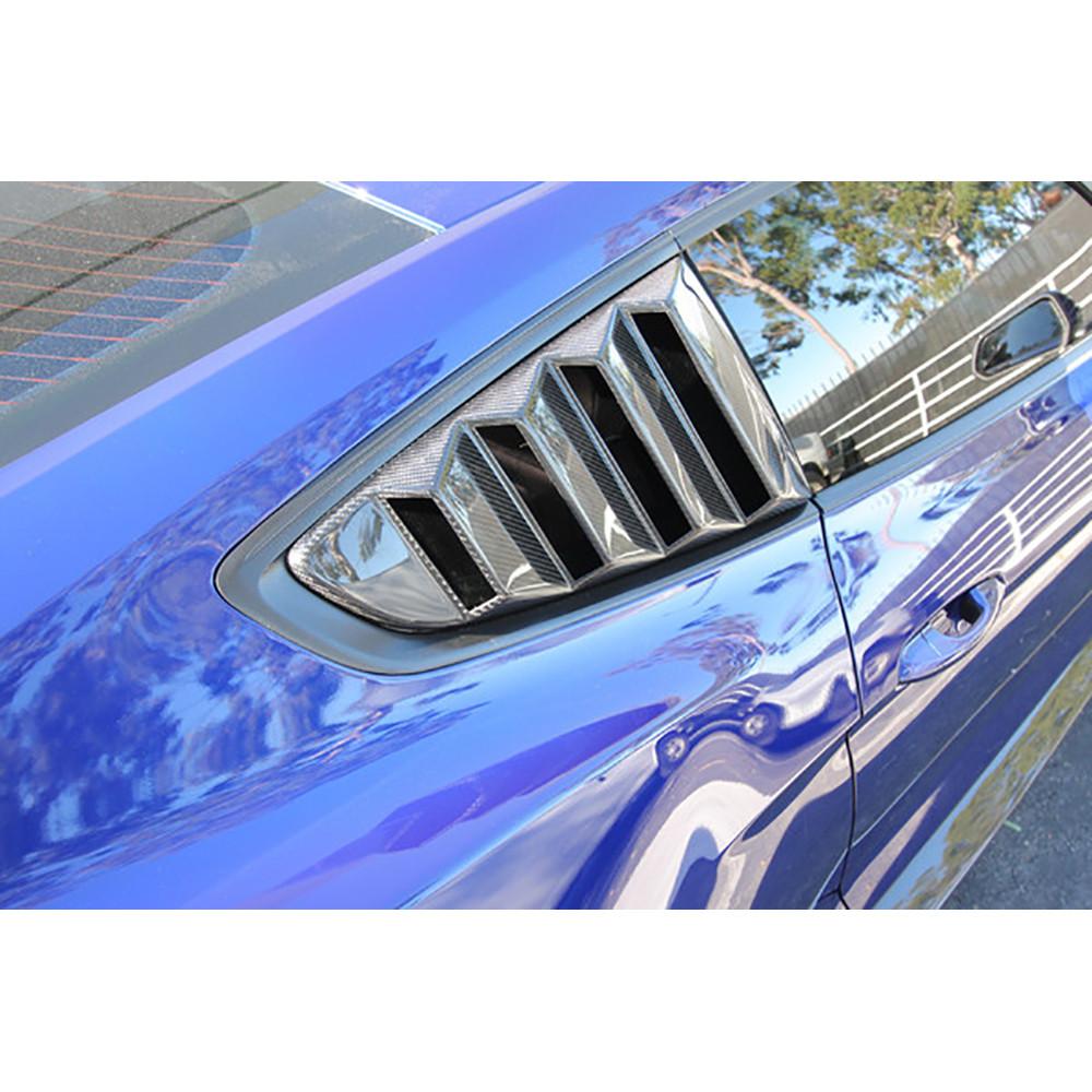 (image for) 2015-20 MUSTANG CARBON FIBER TYPE - VENTED SIDE WINDOW LOUVERS (