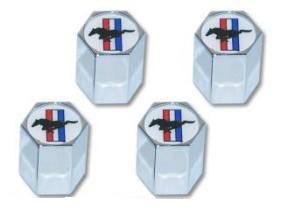 (image for) TRI-BAR MUSTANG VALVE STEM CAPS - Click Image to Close