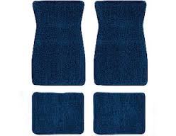(image for) 64-73 FRONT CARPETED FLOOR MATS - NO LOGO - DARK BLUE - Click Image to Close