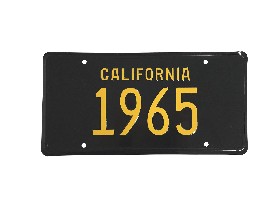 (image for) 65 CALIFORNIA LICENSE PLATE - Click Image to Close