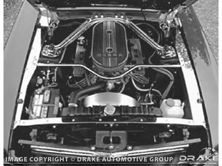 (image for) 65-66 STAINLESS STEEL TRIM KIT - ENGINE COMPARTMENT - Click Image to Close