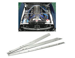 (image for) 69-70 STAINLESS STEEL TRIM KIT - ENGINE COMPARTMENT - Click Image to Close