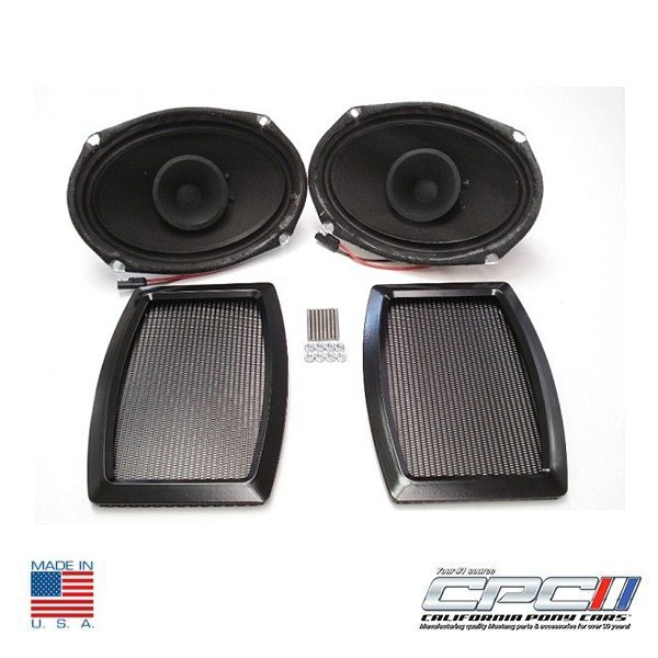 (image for) 65-71 6X9 REAR SPEAKER & GRILLE KIT - Click Image to Close