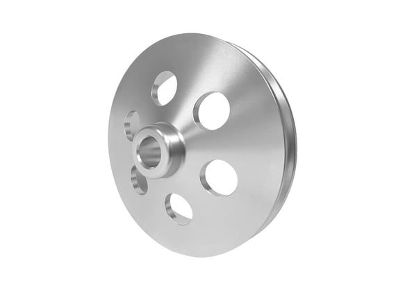 (image for) BILLET POWER STEERING PUMP PULLEY, 5.5" WITH HOLES - Click Image to Close