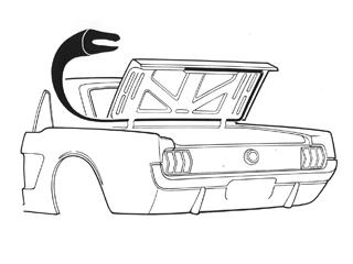(image for) 64-70 COUPE & CONVERTIBLE TRUNK WEATHERSTRIP - Click Image to Close