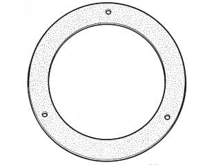 (image for) 65-68 LH AIR VENT OUTLET GASKET - Click Image to Close