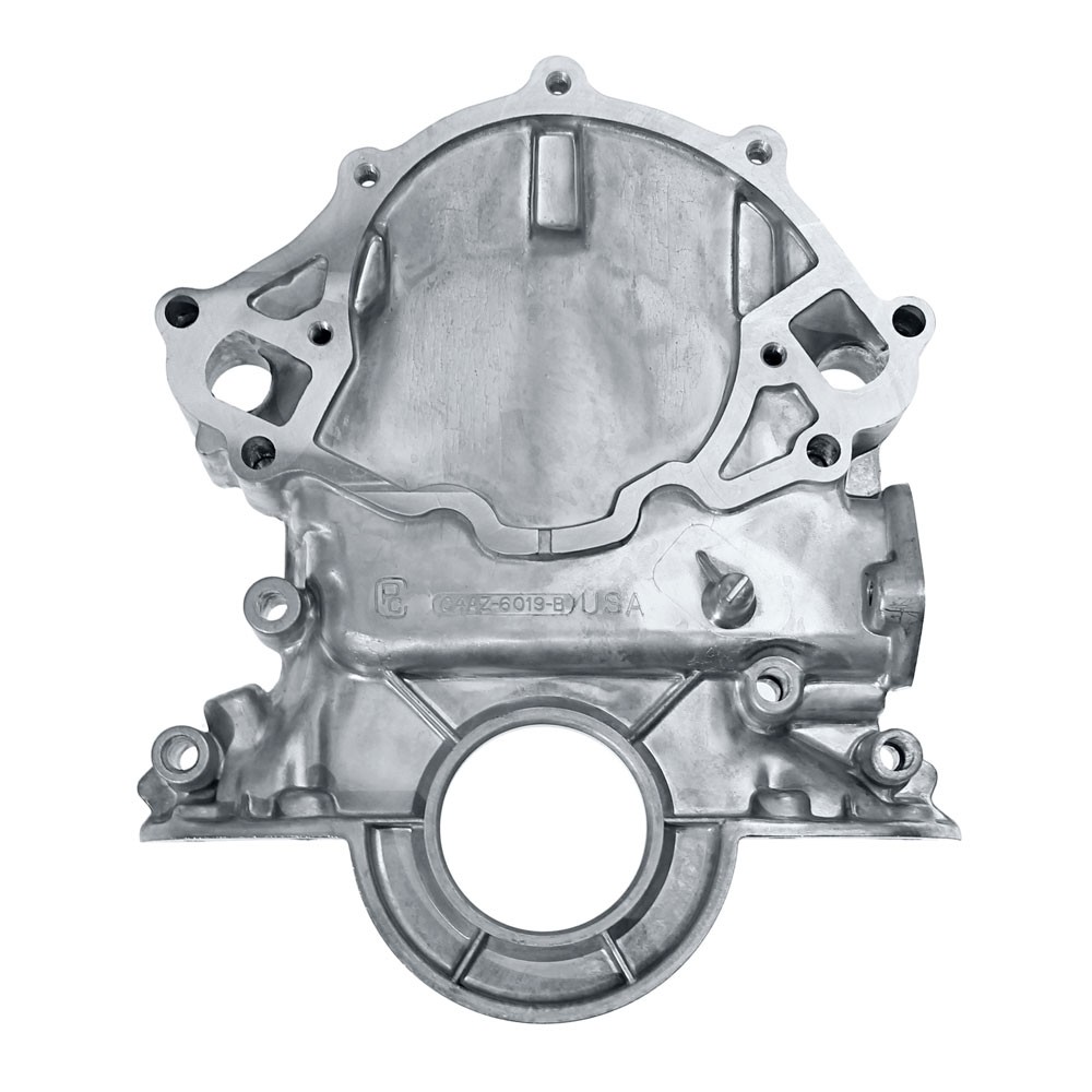 (image for) 65-66 TIMING CHAIN COVER -EARLIER WITH CASTED POINTER AND IRON P - Click Image to Close