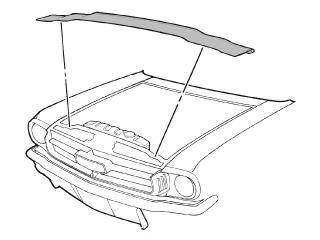 (image for) 65-70 RADIATOR SUPPORT SEAL - 6 CYL & BIG BLOCK - Click Image to Close