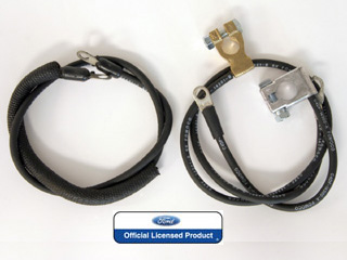 (image for) 64 1/2 V8 BATTERY CABLE KIT (CONCOURS VERSION) - Click Image to Close
