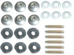 (image for) 65-66 QUARTER EXTENSION FASTENERS AND STUDS - 24 PCS - Click Image to Close
