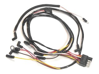 (image for) 65 ENGINE GAUGE FEED WIRING - W/LAMPS - 6 CYL - 2 SPEED HEATER - Click Image to Close