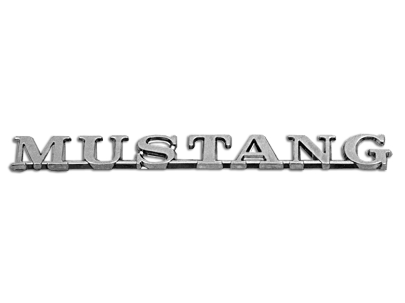 (image for) 65-66 4-7/8" LONG MUSTANG NAMEPLATE EMBLEM - Click Image to Close