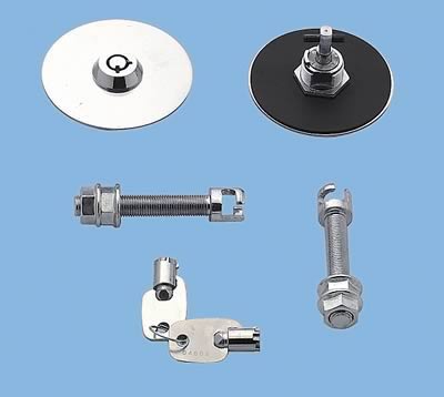 (image for) UNIVERSAL 4" HOOD PIN AND LOCK KIT WITH KEY - Click Image to Close