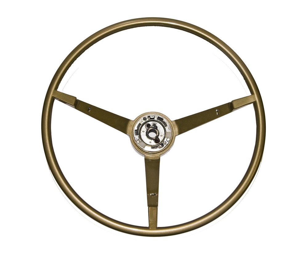 (image for) 65-66 STEERING WHEEL - IVY GOLD - Click Image to Close