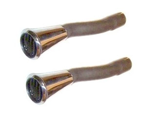 (image for) 65-66 GT RH AND LH TAILPIPE EXHAUST TRUMPET TIPS - PAIR - Click Image to Close