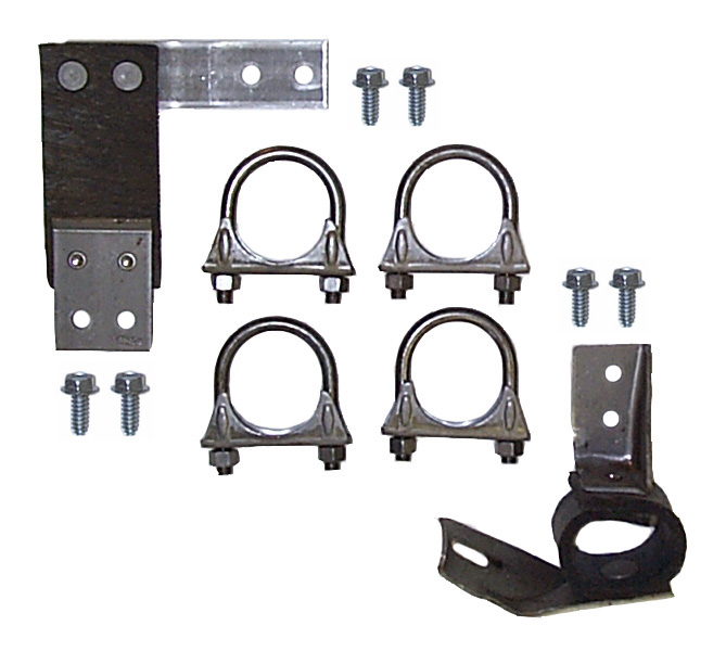 (image for) 64-66 MUSTANG EXHAUST HANGER KIT - V8 SINGLE EXHAUST 2" - Click Image to Close