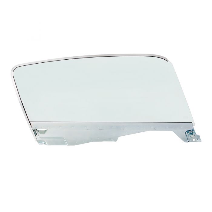 (image for) 65-66 RH FASTBACK DOOR GLASS - WITH FRAME - TINTED - Click Image to Close