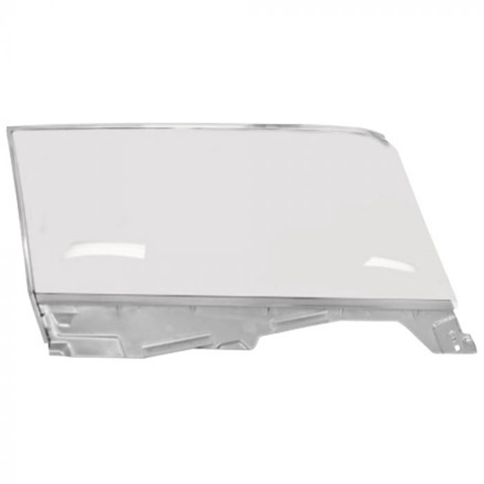 (image for) 65-66 COUPE LH DOOR WINDOW GLASS ASSY WITH FRAME - CLEAR - Click Image to Close