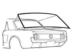 (image for) 64-68 COUPE REAR WINDOW WEATHERSTRIP, FOREIGN MADE - Click Image to Close