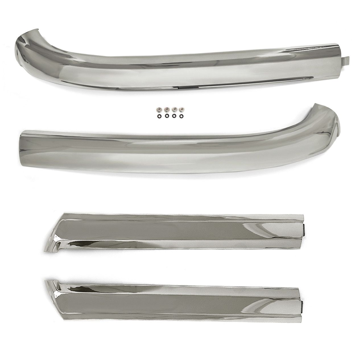 (image for) 65-68 MUSTANG CONVERTIBLE UPPER / SIDE WINDSHIELD MOLDING, 4 PCS - Click Image to Close