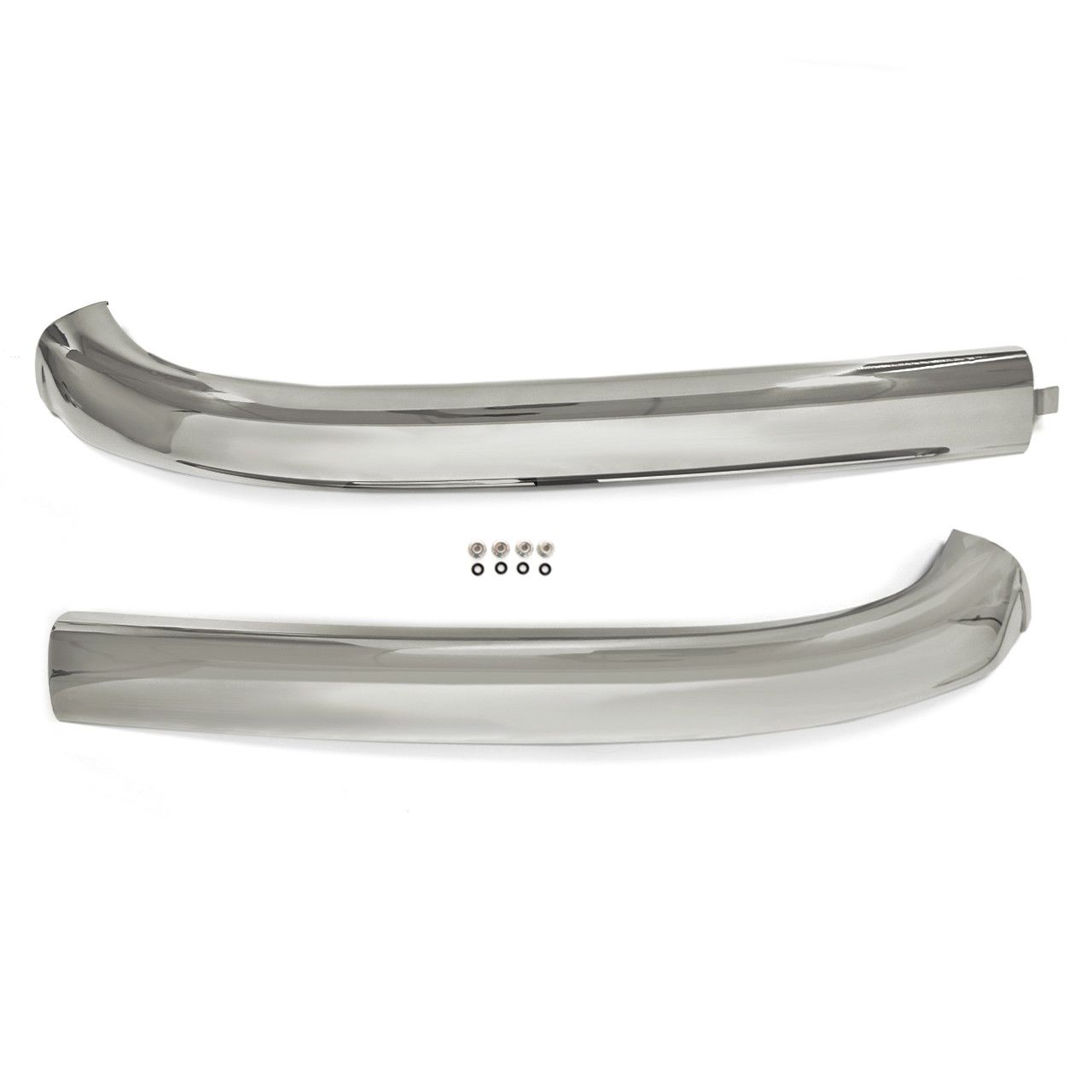 (image for) 65-68 MUSTANG CONVERTIBLE UPPER WINDSHIELD MOLDINGS, PAIR - Click Image to Close