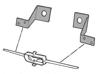 (image for) 65 RH & LH GRILLE BAR MOUNTING BRACKETS - Click Image to Close