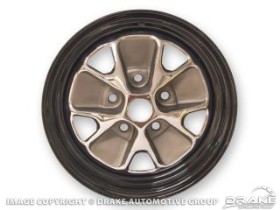 (image for) 66 14 X 5 STYLED STEEL WHEEL - CHARCOAL - 3.75" BACKSPACING - Click Image to Close
