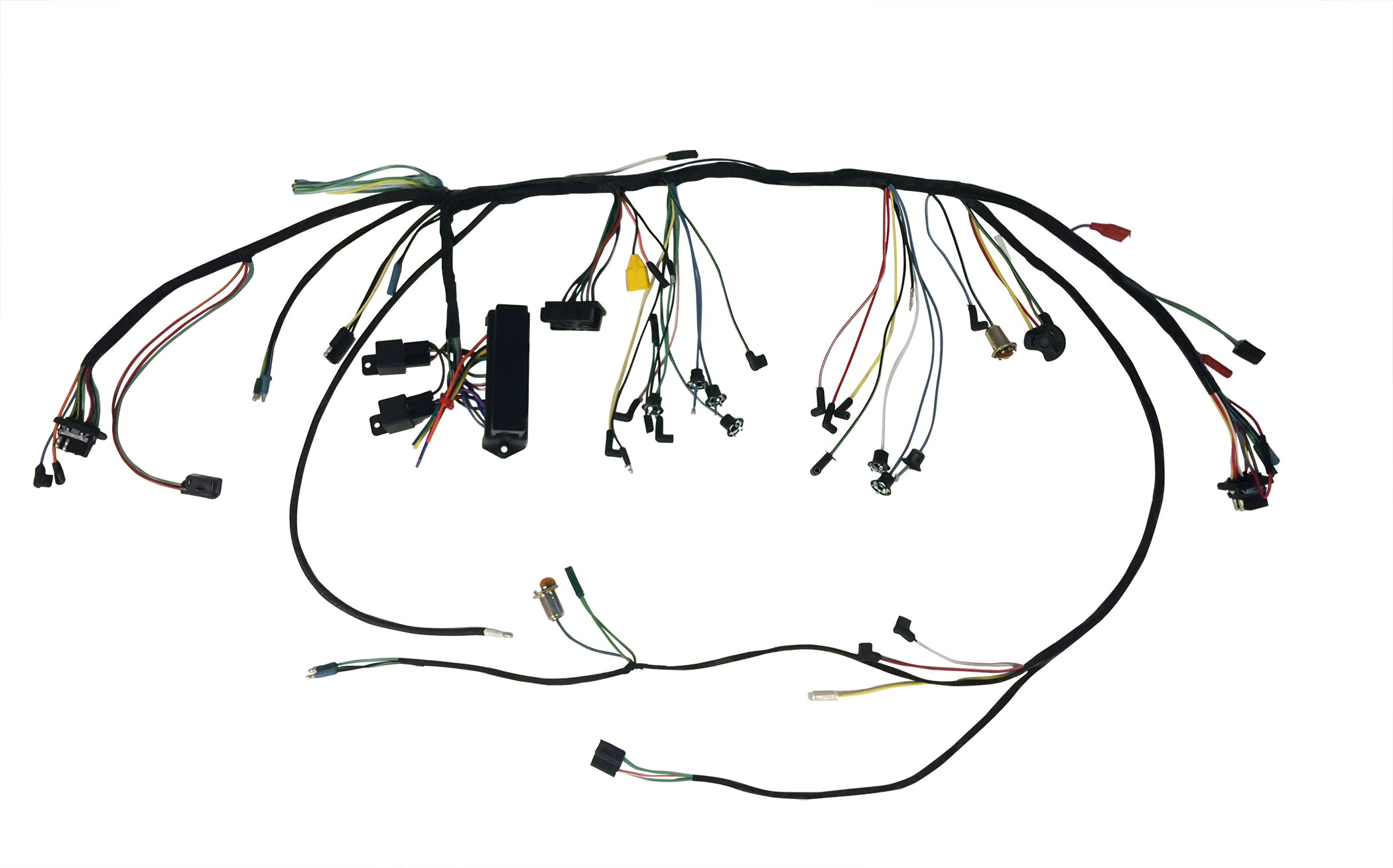 (image for) 66 UNDERDASH WIRING HARNESS WITH PREMIUM FUSE BOX - Click Image to Close