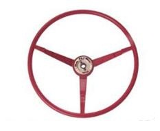 (image for) 66 STEERING WHEEL - DARK RED - Click Image to Close