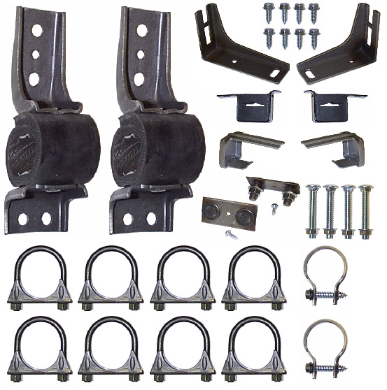 (image for) 65-66 V8 2" DUAL EXHAUST HANGER KIT - Click Image to Close