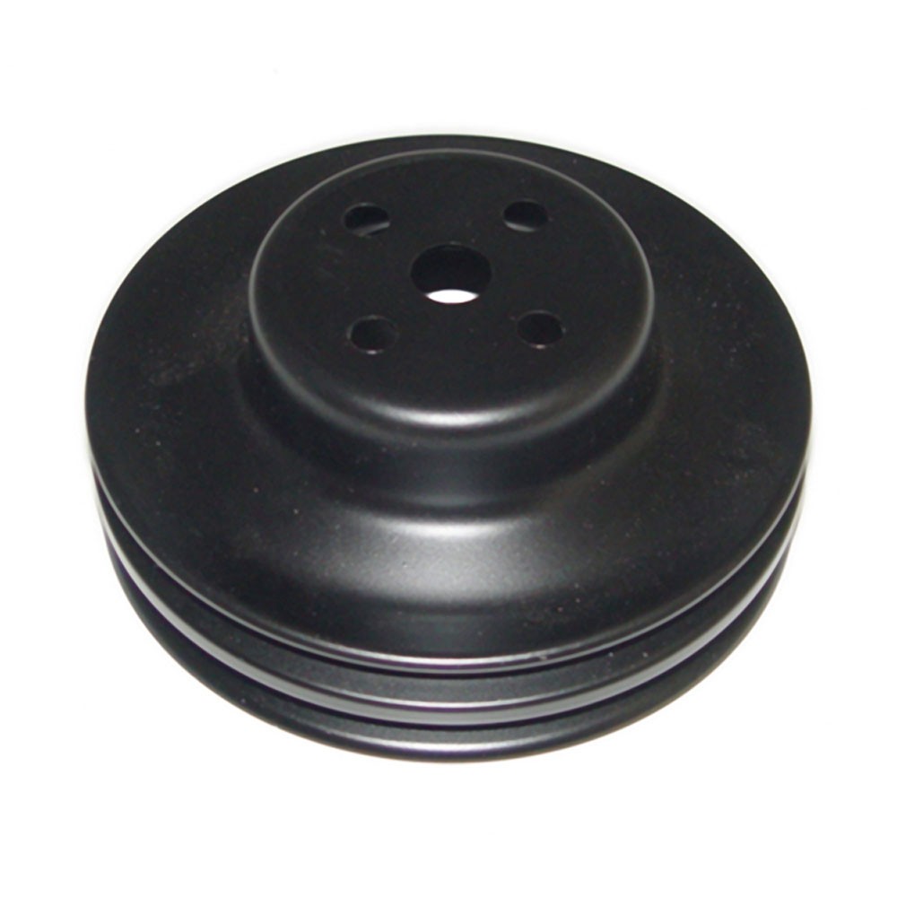 (image for) 2 GROOVE WATER PUMP PULLEY WITH A/C - BLACK