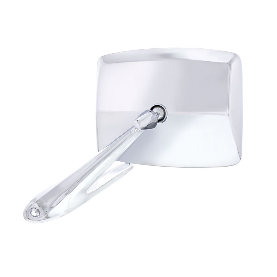 (image for) CHROME EXTERIOR MIRROR, LED WITH TURN SIGNAL, 66-77 FORD BRONCO, - Click Image to Close